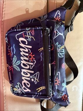 chubbies Navy Blue Patterned Belt Bag